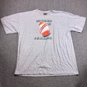 Red Stripe Lager Beer T-Shirt Mens 3XL XXXL Gray Brewed In Jamaica Beer Graphic